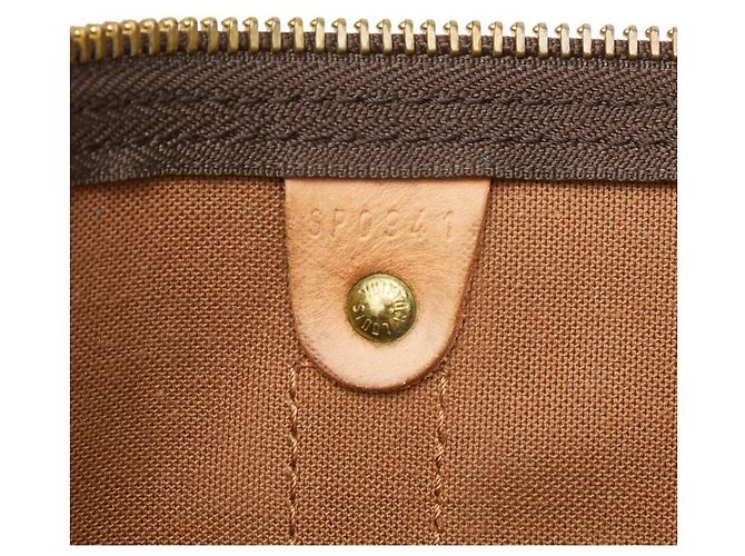 Louis Vuitton Monogram Keepall Bandoulière 55 Marrone - vista 8