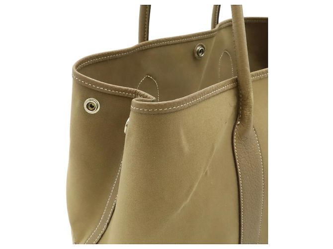 Hermès HERMES Garden PM Tote Tasche Braun Beige - Ansicht 6