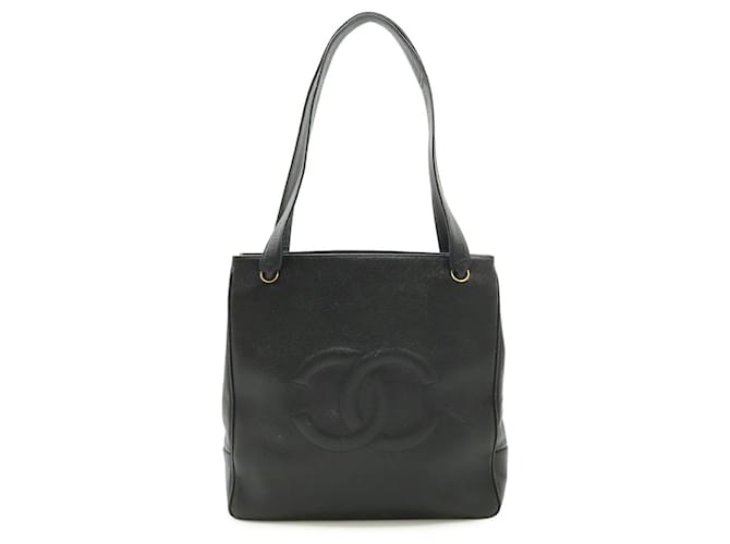 Timeless Borsa Tote Chanel Coco Mark Nero - vista 2