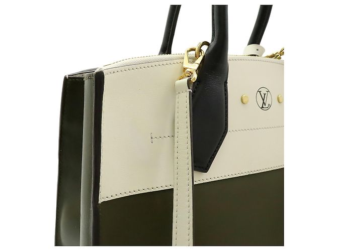 Borsa City Steamer MM Louis Vuitton Nero Crudo Cachi - vista 7