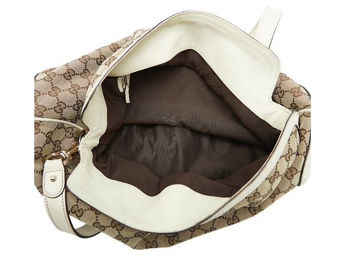 Borsa a spalla unica Gucci Beige Crudo - vista 6