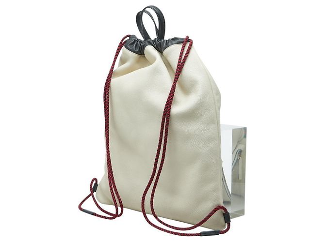 Gucci Sherry Line Drawstring Backpack Cream - view 2