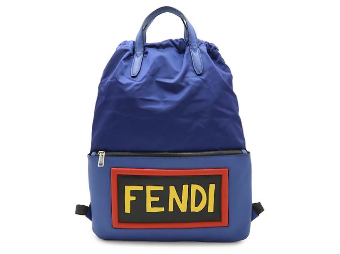 Mochila con cordón Fendi Face Multicolor - vista 2