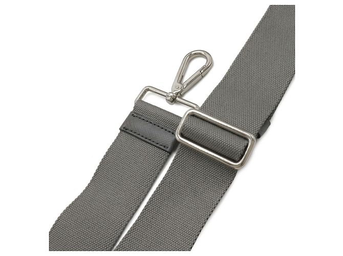Borsa Tote Canapa Gioiello di Prada Grigio - vista 8