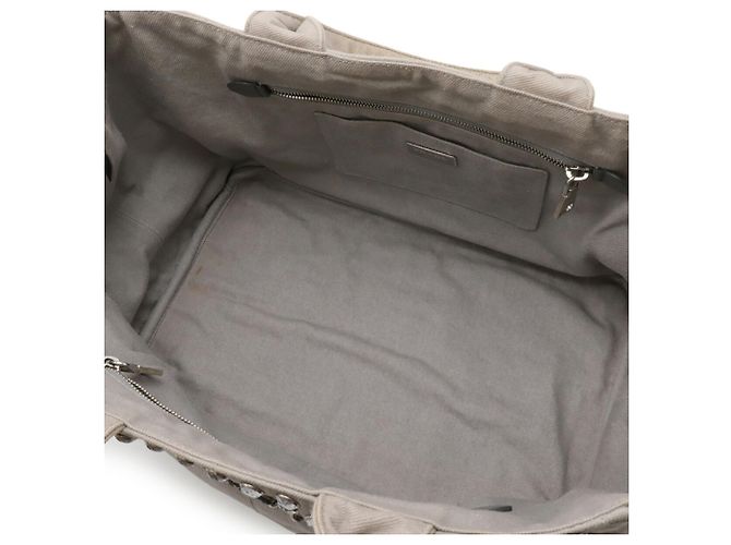 Borsa Tote Canapa Gioiello di Prada Grigio - vista 9