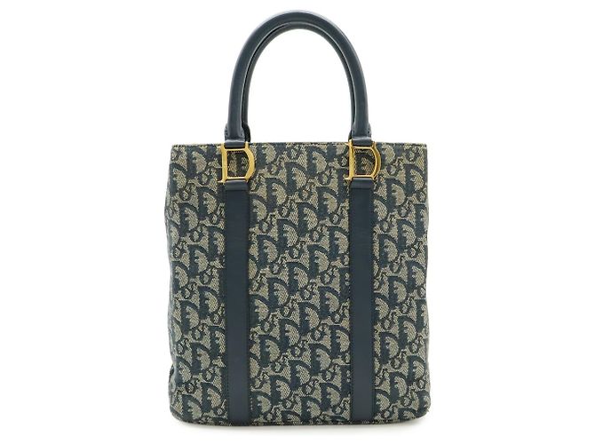 Borsa a Mano/Tote Bag Christian Dior Trotter Blu navy - vista 2
