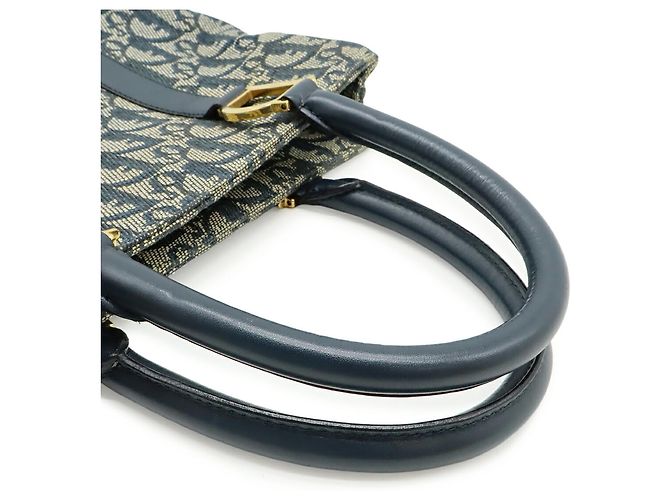 Borsa a Mano/Tote Bag Christian Dior Trotter Blu navy - vista 5