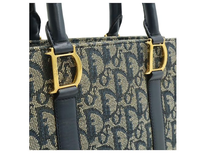 Borsa a Mano/Tote Bag Christian Dior Trotter Blu navy - vista 8