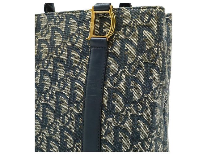 Borsa a Mano/Tote Bag Christian Dior Trotter Blu navy - vista 9
