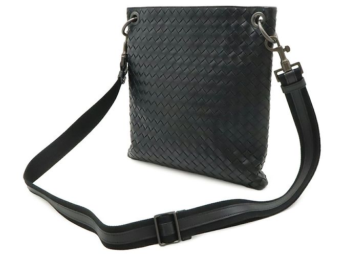 Borsa a Spalla Intrecciato Bottega Veneta Nero - vista 3