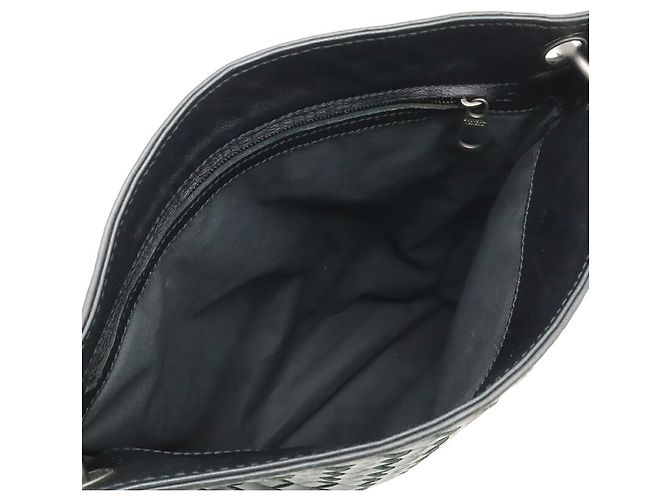Borsa a Spalla Intrecciato Bottega Veneta Nero - vista 7