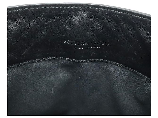 Borsa a Spalla Intrecciato Bottega Veneta Nero - vista 8