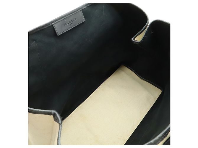 Everyday Borsa Cabas M Balenciaga / Borsa a Spalla Nero Blu navy - vista 6
