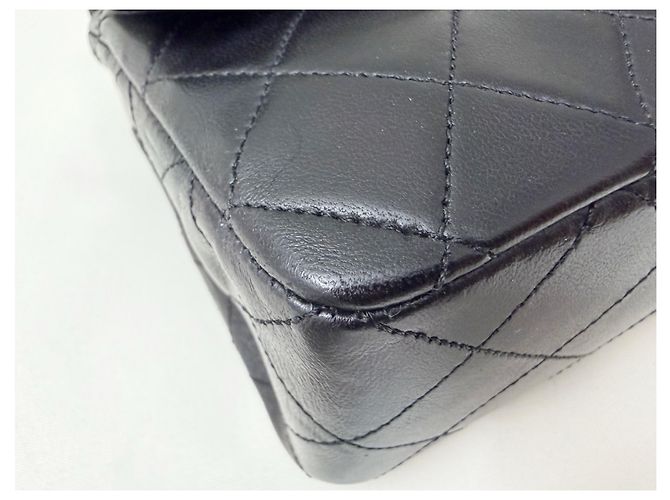 Chanel Timeless - Bolsa Clássica de Dupla Aba em Couro 23 Preto - vista 5