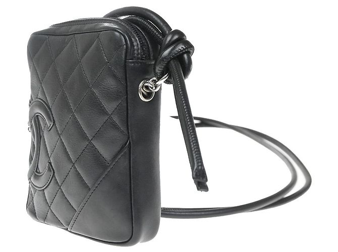 Pochette in pelle trapuntata Chanel Cambon Nero - vista 2