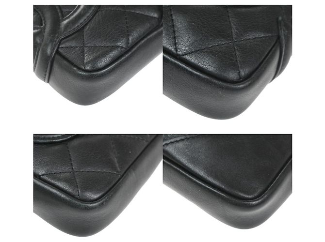 Pochette in pelle trapuntata Chanel Cambon Nero - vista 7