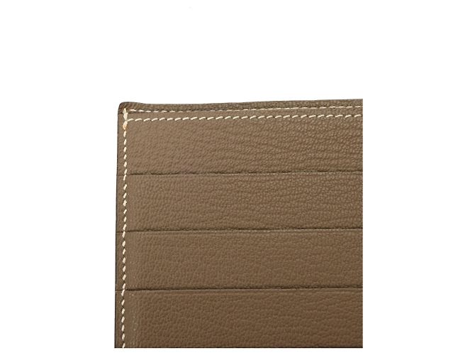 Billetera Compacta Evelyne de Hermès en Gris Etoupe Gris pardo - vista 8