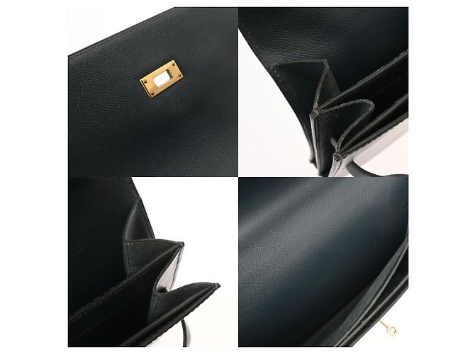 Hermès HERMES Kelly Depeches 38 Mallette Marine Bleu Marine - vue 10