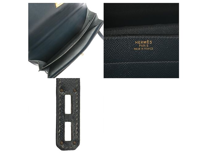 Hermès HERMES Kelly Depeches 38 Mallette Marine Bleu Marine - vue 11