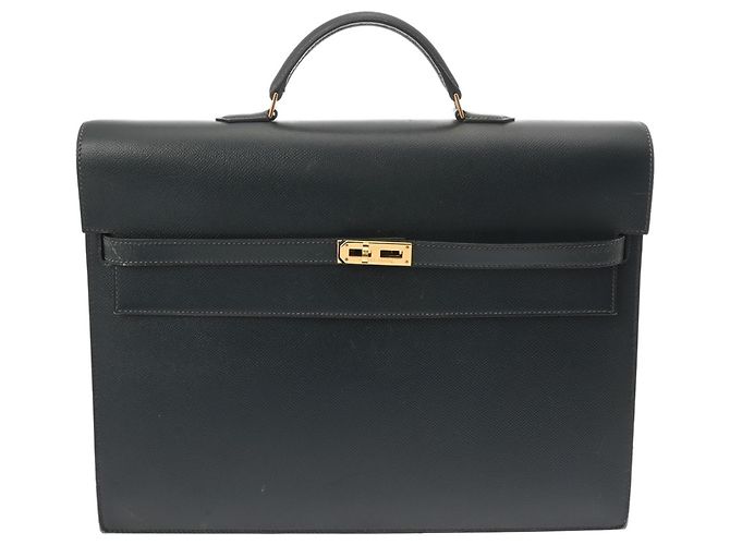 Hermès HERMES Kelly Depeches 38 Mallette Marine Bleu Marine - vue 2