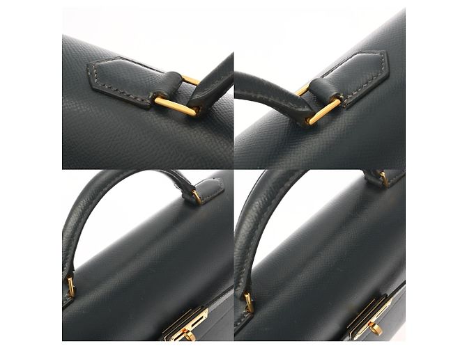 Hermès HERMES Kelly Depeches 38 Mallette Marine Bleu Marine - vue 8