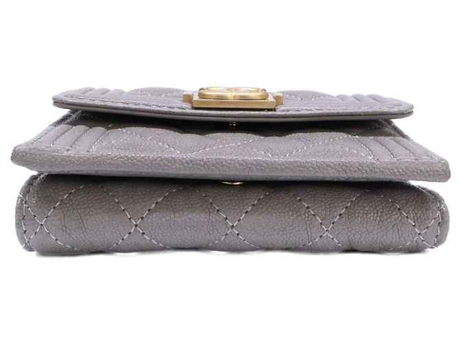 Chanel Boy Dreifach-Compact-Geldbörse Braun - Ansicht 3