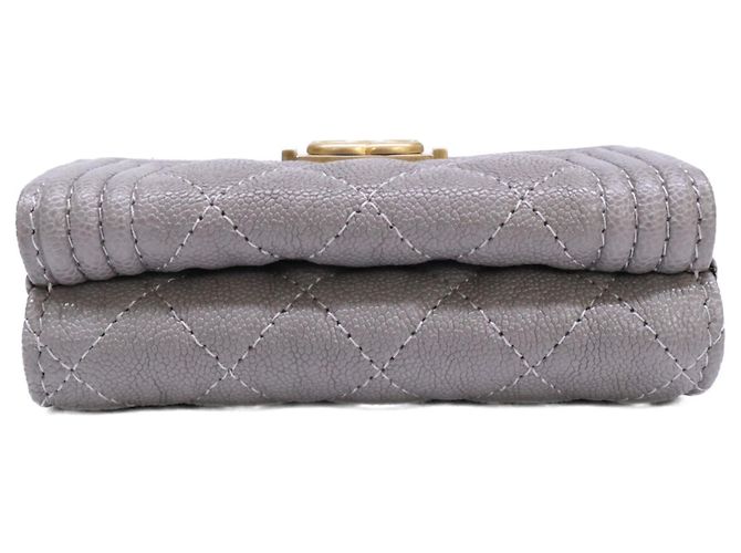 Chanel Boy Dreifach-Compact-Geldbörse Braun - Ansicht 5