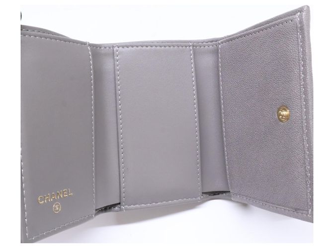 Chanel Boy Dreifach-Compact-Geldbörse Braun - Ansicht 7