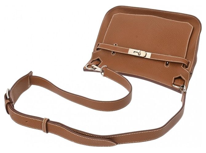 Borsa a Spalla Hermès Jypsiere 28 Oro D'oro - vista 4