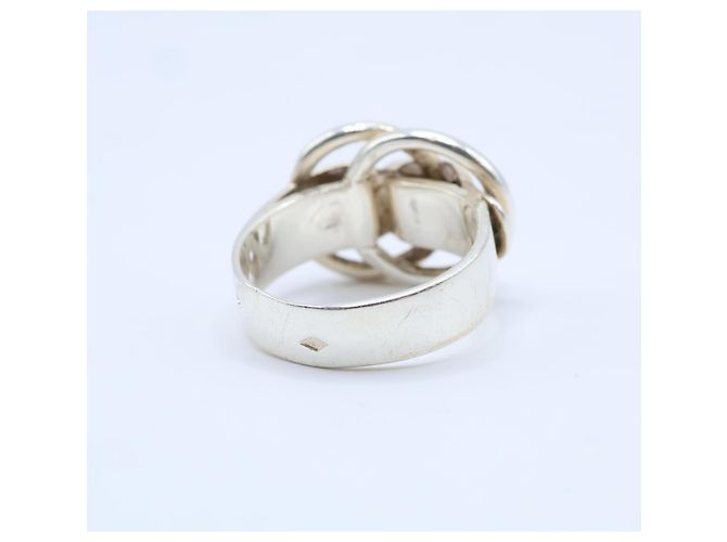 Ring Anillo Hermès Deux Ano de plata - vista 3