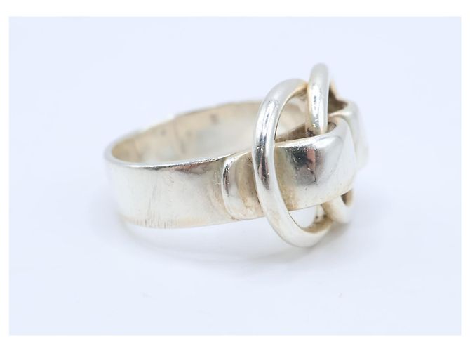 Ring Anillo Hermès Deux Ano de plata - vista 4