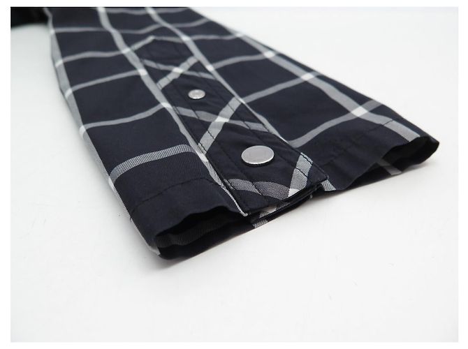 Kelly Hermès NUOVA GIACCA HERMES CON ZIP LOGO CALECHE A QUADRI 34 XS COTONE Blu navy - vista 11