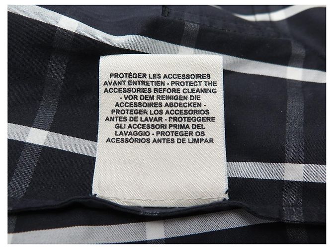 Kelly Hermès NUOVA GIACCA HERMES CON ZIP LOGO CALECHE A QUADRI 34 XS COTONE Blu navy - vista 7