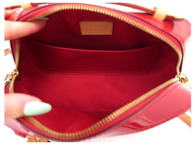 NUOVA BORSA A MANO LOUIS VUITTON SANTA MONICA M90368 PELLE MONOGRAM LUCIDA Rosso - vista 11