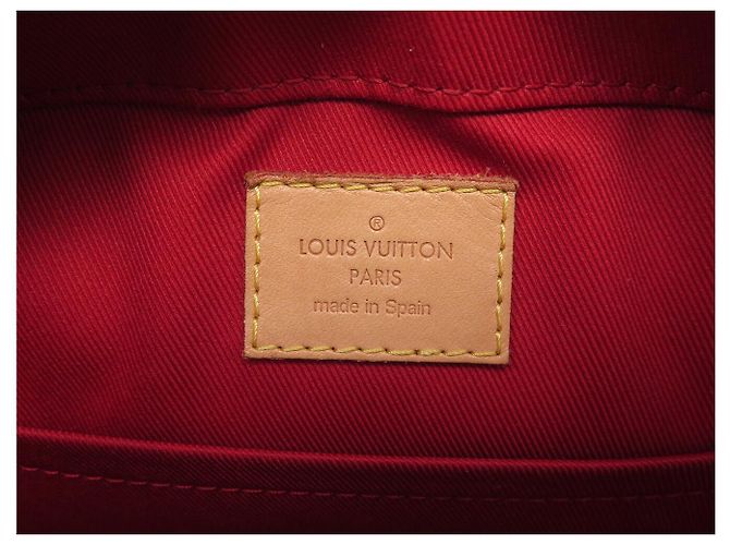 NUOVA BORSA A MANO LOUIS VUITTON SANTA MONICA M90368 PELLE MONOGRAM LUCIDA Rosso - vista 12