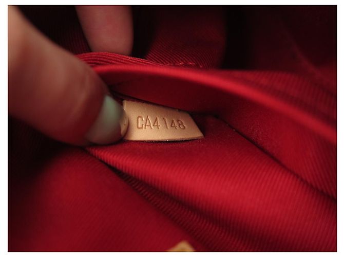 NUOVA BORSA A MANO LOUIS VUITTON SANTA MONICA M90368 PELLE MONOGRAM LUCIDA Rosso - vista 13