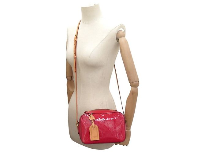 NUOVA BORSA A MANO LOUIS VUITTON SANTA MONICA M90368 PELLE MONOGRAM LUCIDA Rosso - vista 7
