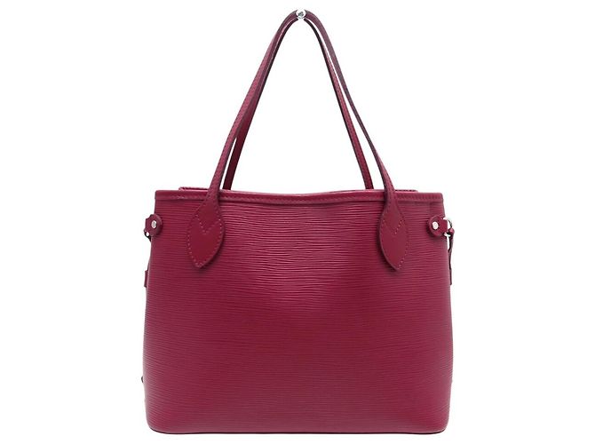 NEW LOUIS VUITTON NEVERFULL PM 118LV32 EPI LEATHER RASPBERRY BAG Fuschia - view 2