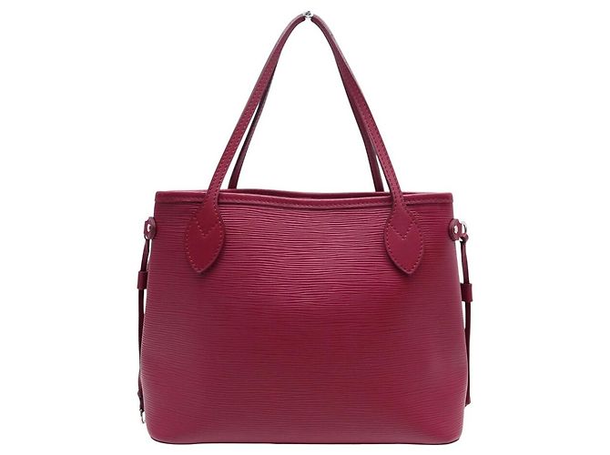 NEW LOUIS VUITTON NEVERFULL PM 118LV32 EPI LEATHER RASPBERRY BAG Fuschia - view 3