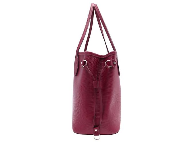 NEW LOUIS VUITTON NEVERFULL PM 118LV32 EPI LEATHER RASPBERRY BAG Fuschia - view 4
