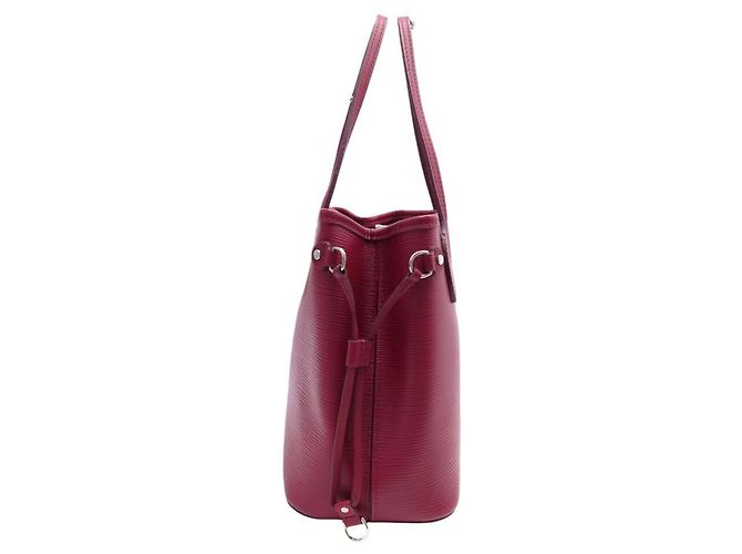 NEW LOUIS VUITTON NEVERFULL PM 118LV32 EPI LEATHER RASPBERRY BAG Fuschia - view 5