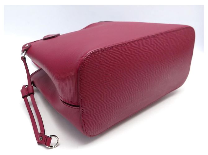 NEW LOUIS VUITTON NEVERFULL PM 118LV32 EPI LEATHER RASPBERRY BAG Fuschia - view 6
