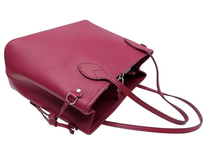 NEW LOUIS VUITTON NEVERFULL PM 118LV32 EPI LEATHER RASPBERRY BAG Fuschia - view 7