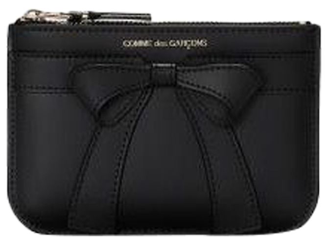 Comme Des Garcons Carteira pequena com grande laço clássico - vista 4