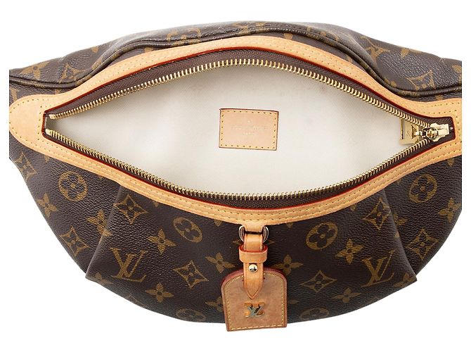 Bumbag alta in tela Monogram Louis Vuitton Marrone - vista 6