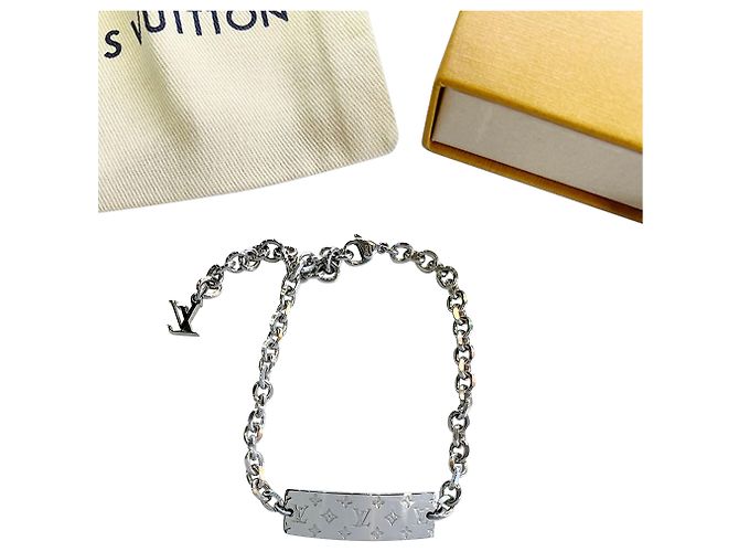Louis Vuitton Monogramm Bold Plattenarmband Silber Metallisch - Ansicht 3