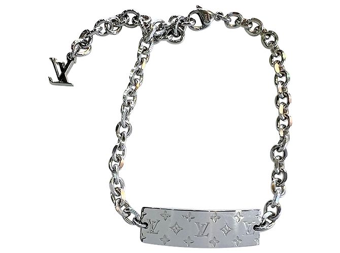 Louis Vuitton Monogramm Bold Plattenarmband Silber Metallisch - Ansicht 4
