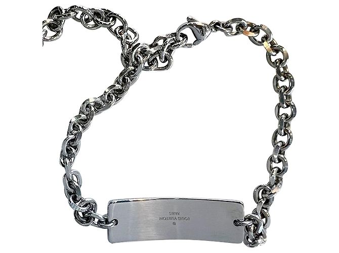 Louis Vuitton Monogramm Bold Plattenarmband Silber Metallisch - Ansicht 5