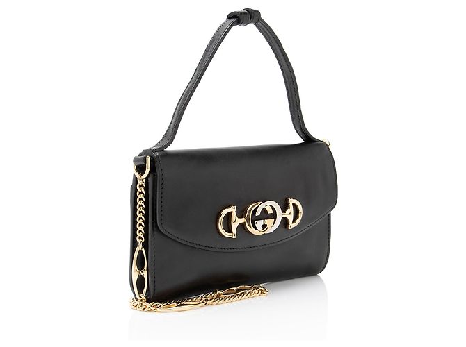 Borsa Mini Zumi in Pelle Gucci Nero - vista 2