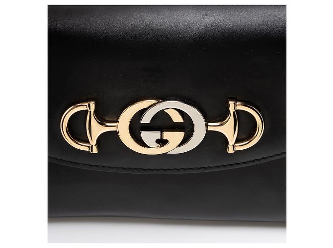 Borsa Mini Zumi in Pelle Gucci Nero - vista 9